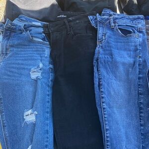Gently used jeans all 3 come together!